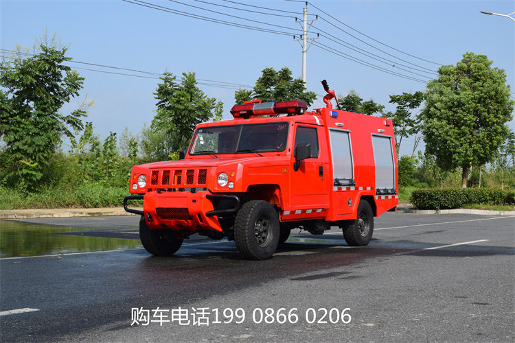 北京四驱1吨水罐消防车